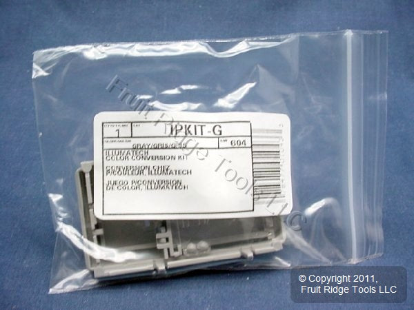 Leviton Gray Color Change Conversion Kit for Illumatech Dimmer Switch IPKIT-G