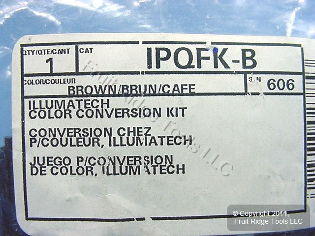 Leviton Brown Color Change Conversion Kit for Illumatech Fan Control IPQFK-B