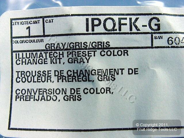 Leviton Gray Illumatech Fan Control Color Change Conversion Kit Preset IPQFK-G