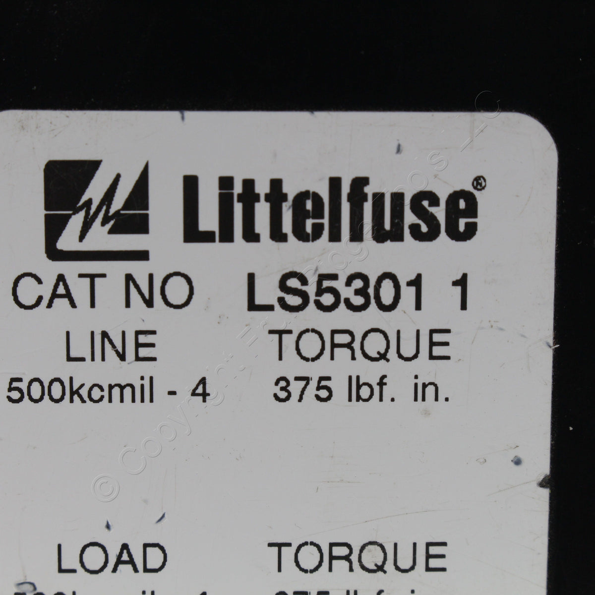 Littelfuse Powr-Gard LS5301-1 High-Current 1-Pole Feed Through 600V 760A cu