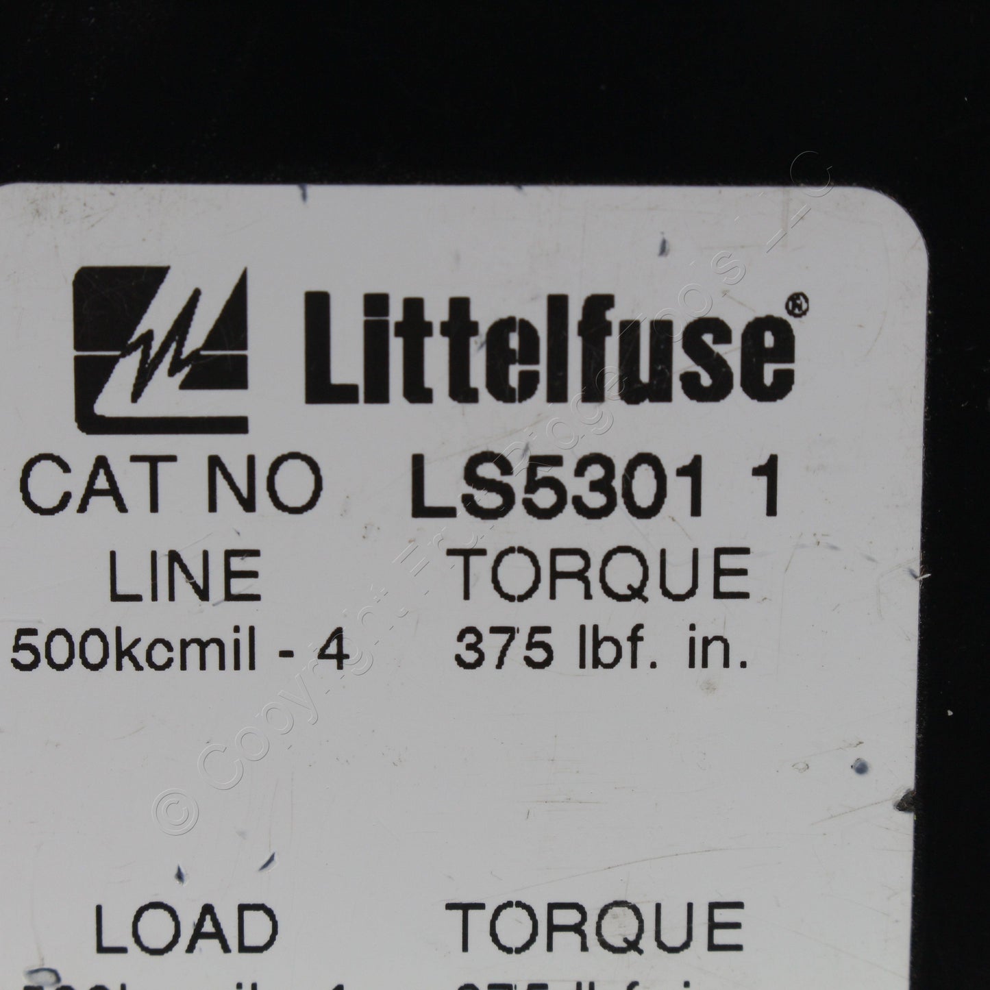 Littelfuse Powr-Gard LS5301-1 High-Current 1-Pole Feed Through 600V 760A cu