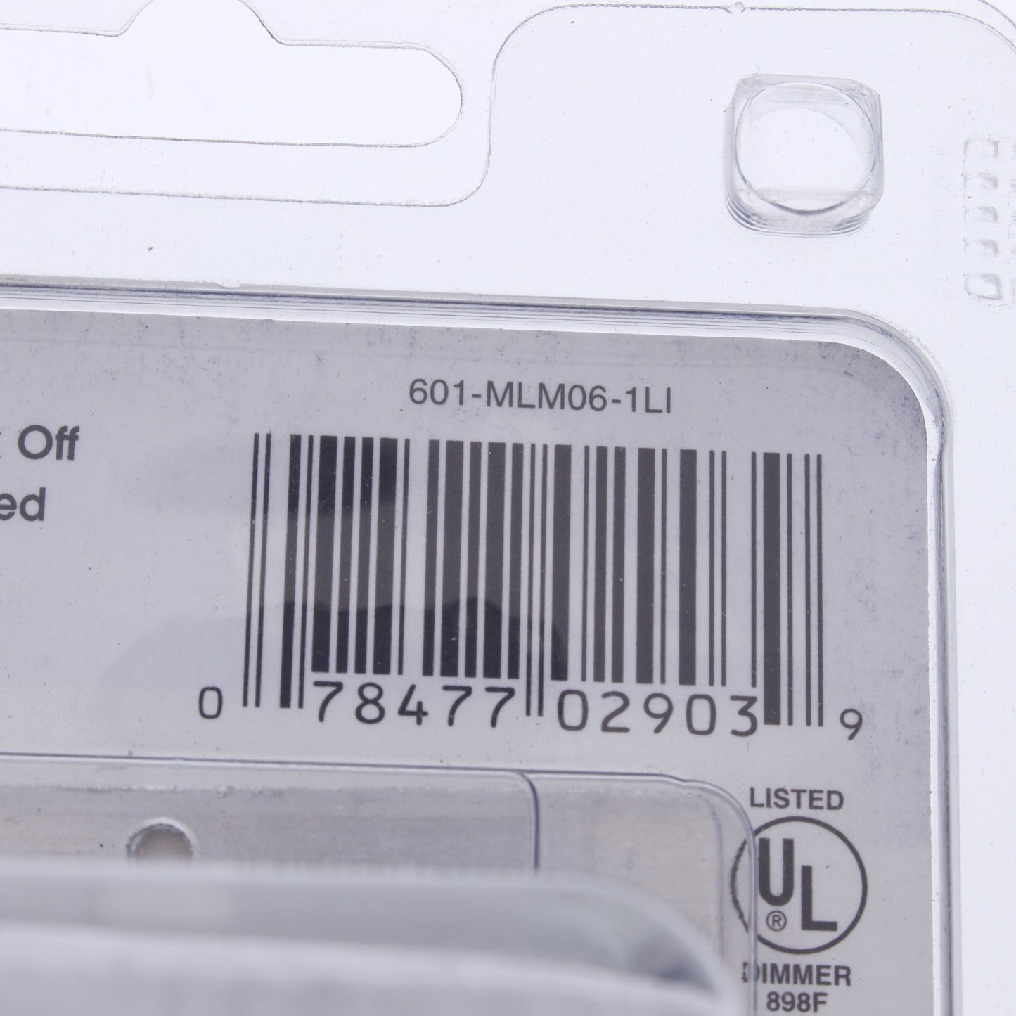 Leviton MLM06-1LI Ivory Preset Mural Dimmer Switch Multi-Way 600VA Mag Low Volt