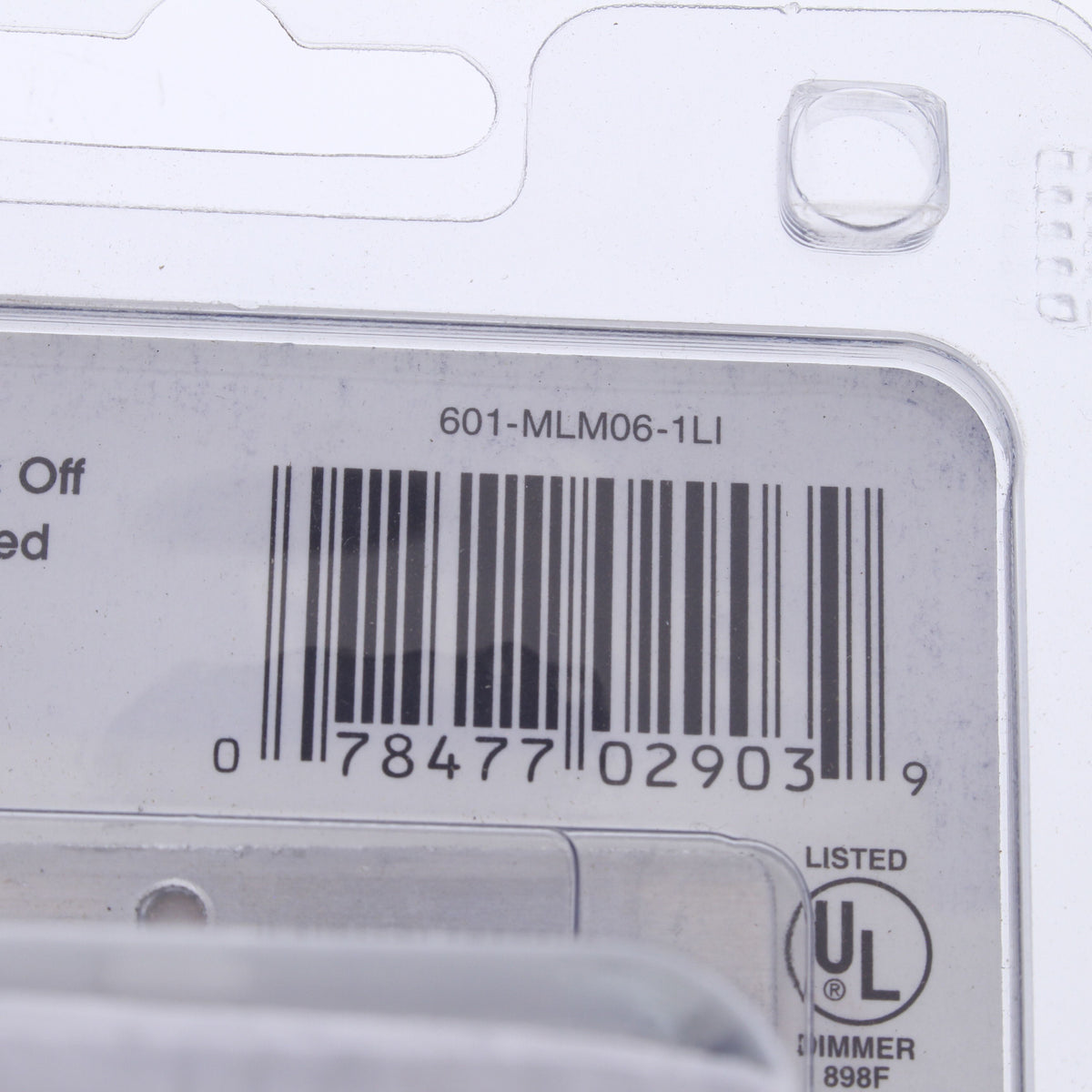 Leviton MLM06-1LI Ivory Preset Mural Dimmer Switch Multi-Way 600VA Mag Low Volt