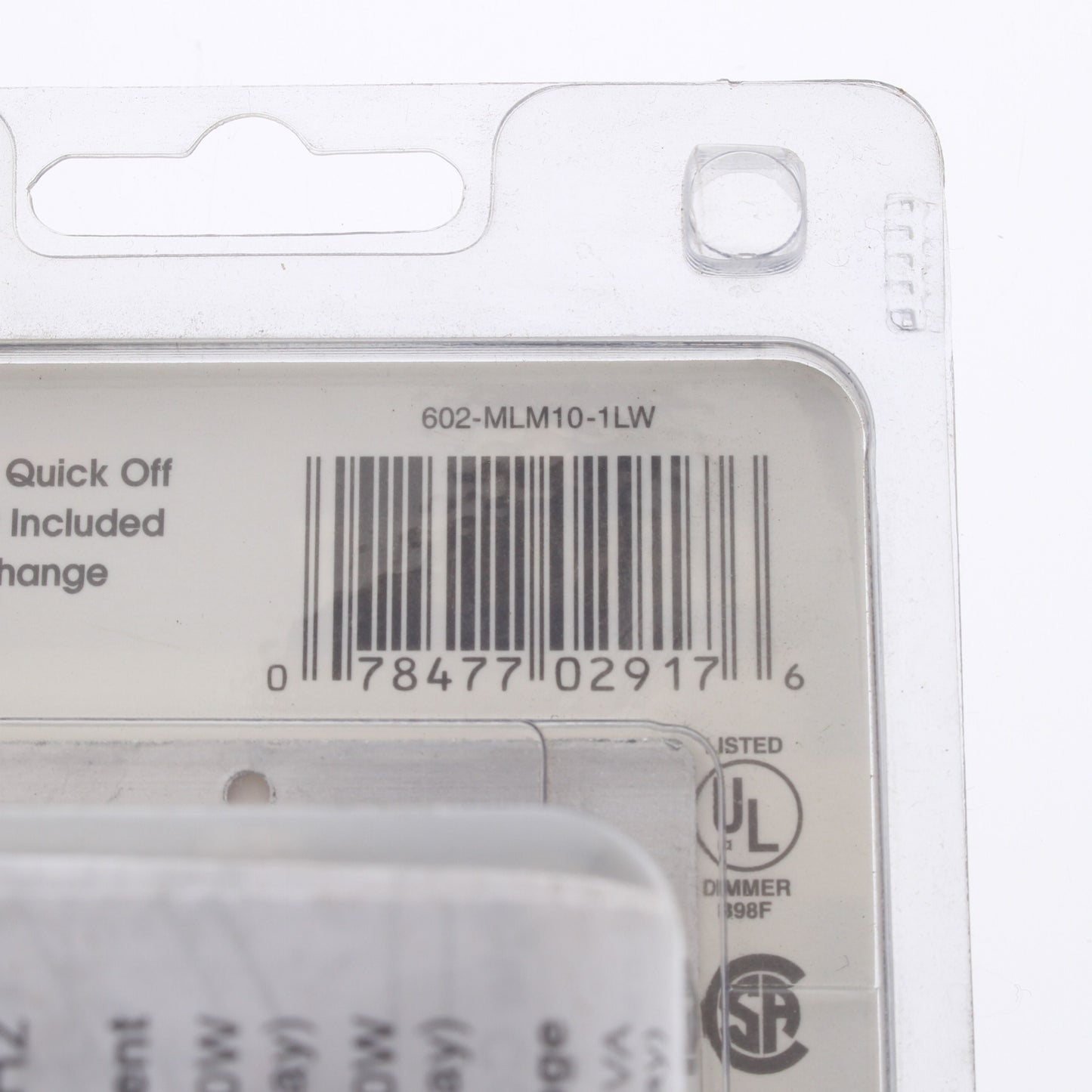 Leviton White Dimmer Switch MultiWay Magnetic Low Voltage 1000VA MLM10-1LW