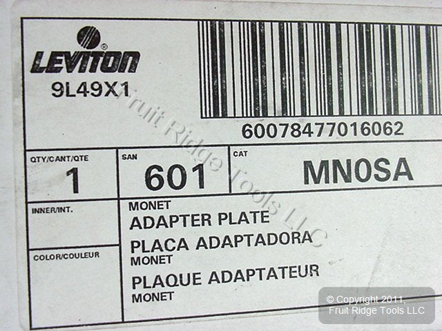 Leviton MN0SA Monet Small Decora Adapter Plate