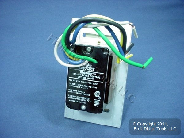 Leviton MNF07-1LI Ivory Monet Slide Ceiling Fan Speed Control 120V 7.5A
