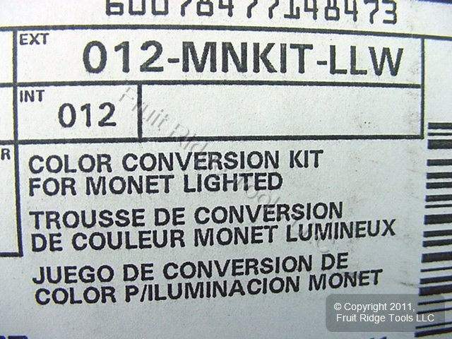 Leviton White Color Change Conversion Kit for Wide Fin Monet Control IPKIT-LLW