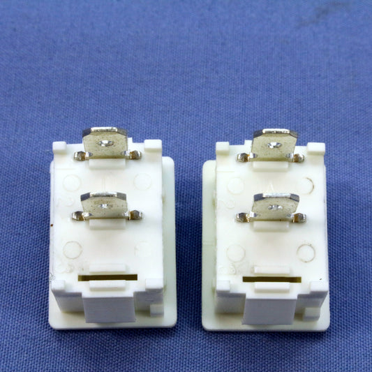 5 Leviton White Snap-In Mini Rocker Panel Switches On/Off 10A SPST Micro MR002