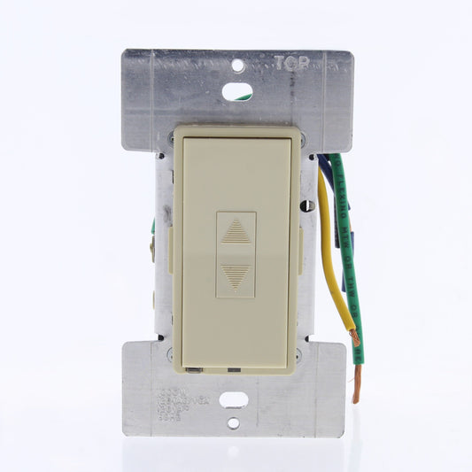 Leviton MRI10-1LI Ivory Mural Decora Light Dimmer Switch Multi-Way 1000W Preset