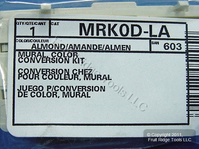 Leviton Almond Color Change Conversion Kit For L/S Mural Dimmer Switch MRK0D-LA