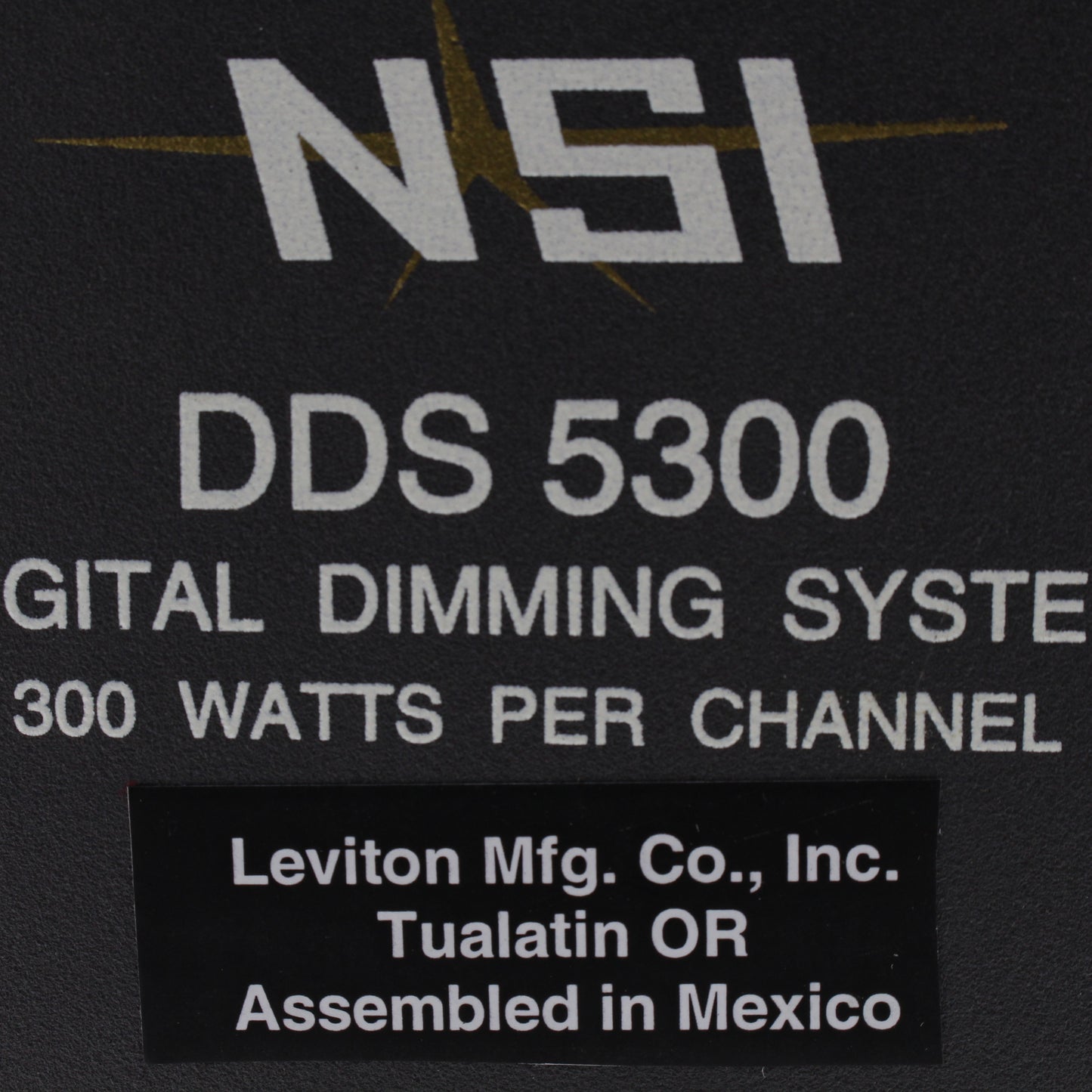 Leviton 4-Channel Black N5300-9 Satellite Dimmer Pack 300W Channel 15A 240V