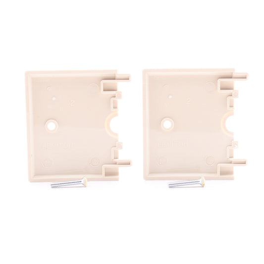 Leviton N751-I Ivory Phone Cable Split Wallplate Telephone Cover .406" Opening