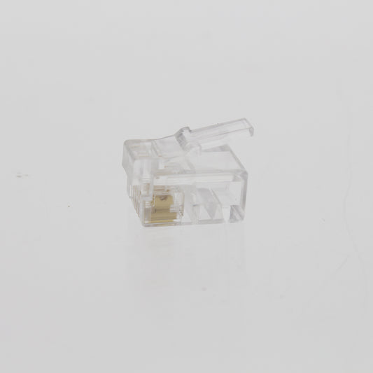 Lance Industries Phone Accessories 6 Standard 4-Wire Clear Modular Plugs 6-Pack