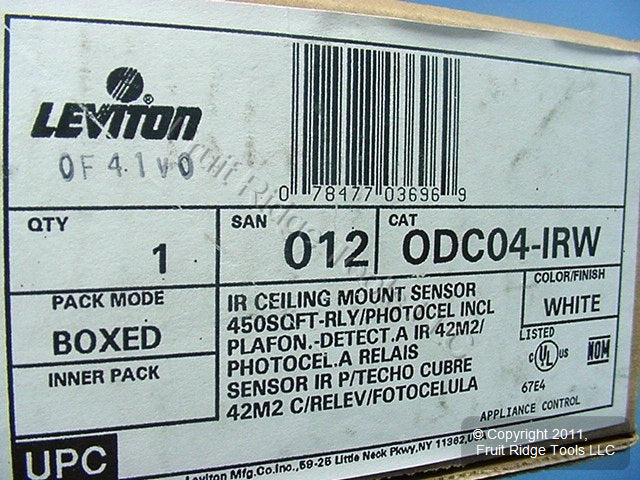 White PIR 360° Dual RELAY Ceiling Occupancy Motion Sensor 450sq ft ODC04-IRW
