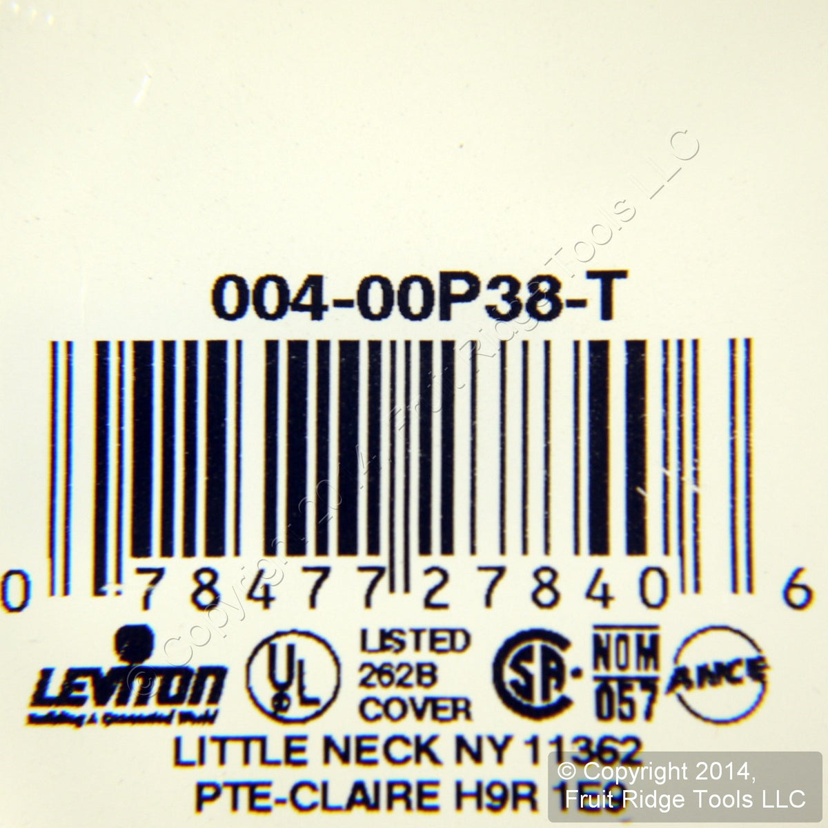 Leviton P38-T Light Almond 4-Gang Toggle Duplex Plastic Standard Wallplate Cover