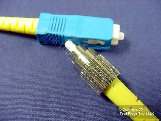 1M Fiber Optic Single-Mode Simplex Patch Cable Cord SM ST FC PC Polish PCSCF-S01