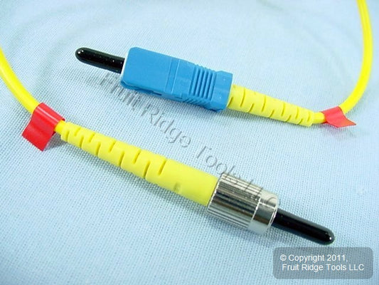 2M Fiber Optic Single-Mode Simplex Patch Cable Cord SM ST FC PC Polish PCSCF-S02
