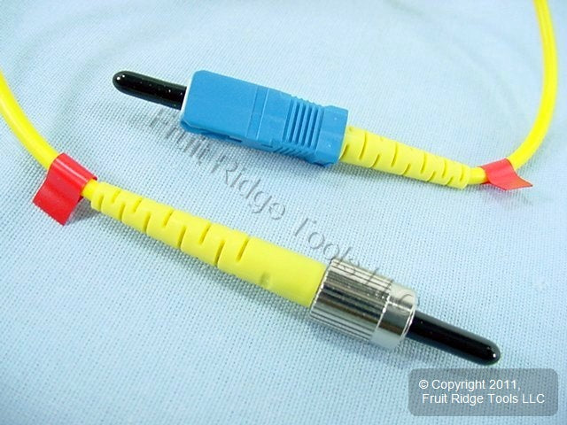 2M Fiber Optic Single-Mode Simplex Patch Cable Cord SM ST FC PC Polish PCSCF-S02