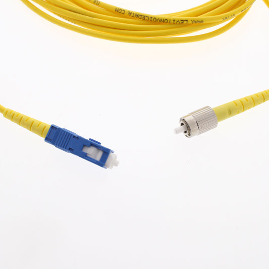 5M Fiber Optic Single-Mode Simplex Patch Cable Cord SM ST FC PC Polish PCSCF-S05