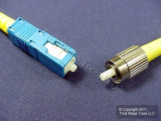 10M Fiber Optic Singlemode Simplex Patch Cable Cord SM ST FC PC Polish PCSCF-S10