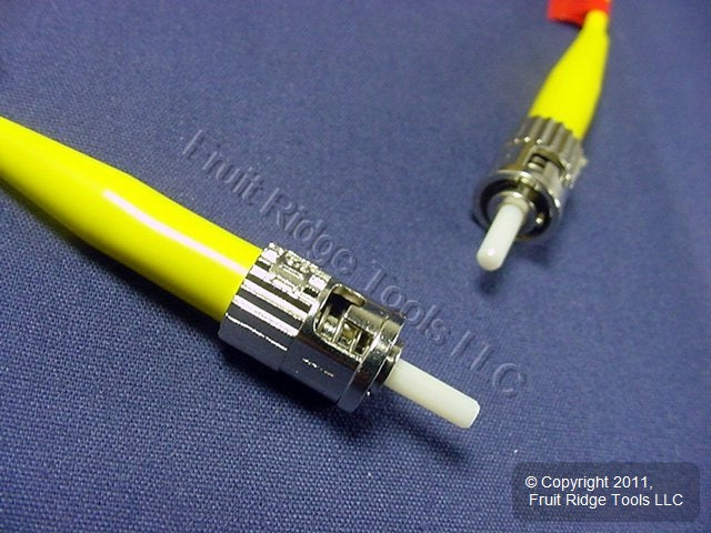 5M Leviton Fiber Optic Singlemode Simplex Patch Cable Cord ST ST PC SM PCSST-S05