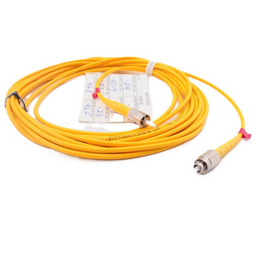 Leviton PCSTF-S05 5-Meter Fiber Optic Yellow Singlemode Simplex Patch Cord ST FC