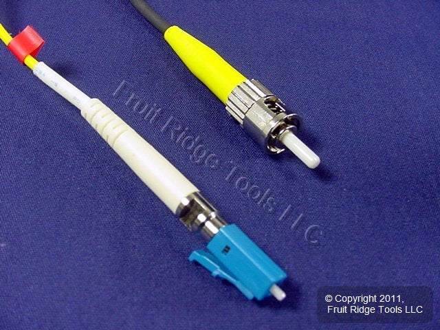 5M Leviton Fiber Optic Singlemode Simplex Patch Cable Cord SM ST LC PC PCSTL-S05