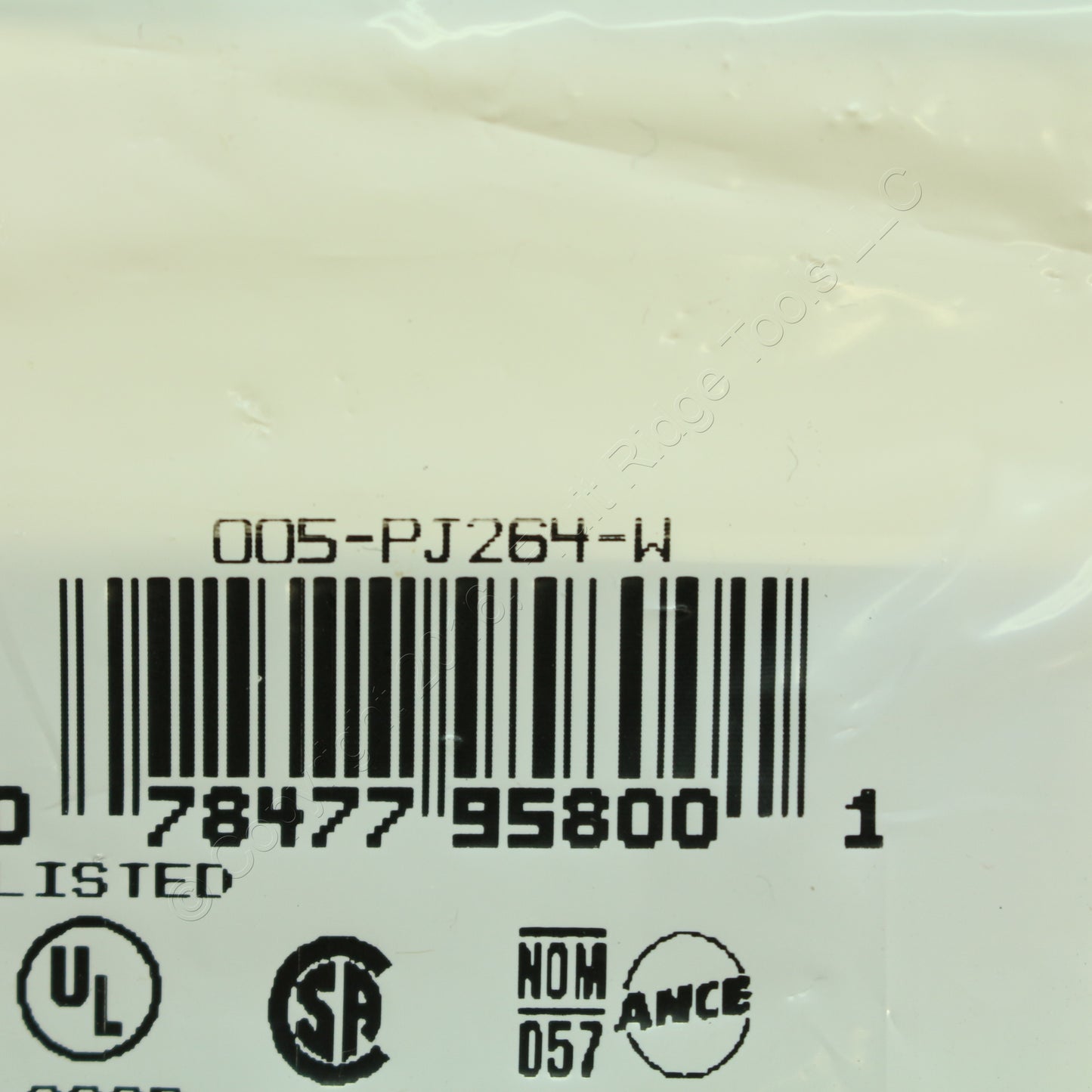 Leviton PJ264-W Discolored White 4-Gang Decora GFCI Nylon Midway Wallplate Cover