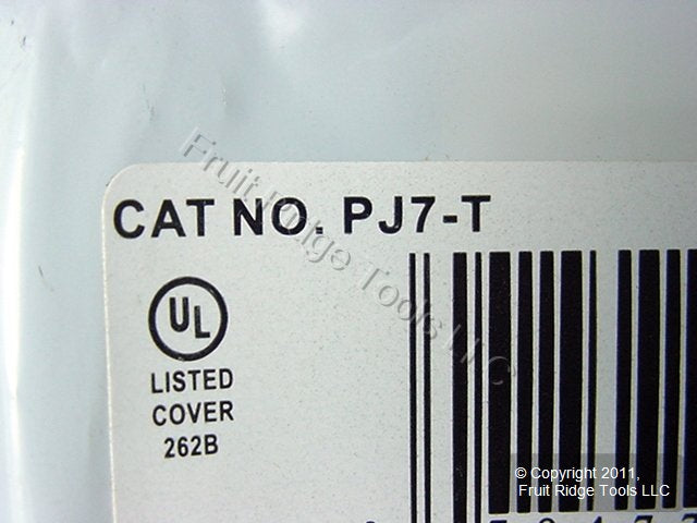 Leviton PJ7-T Lt Almond 1-Gang 1.406" Outlet Unbreakable Midway Wallplate Cover