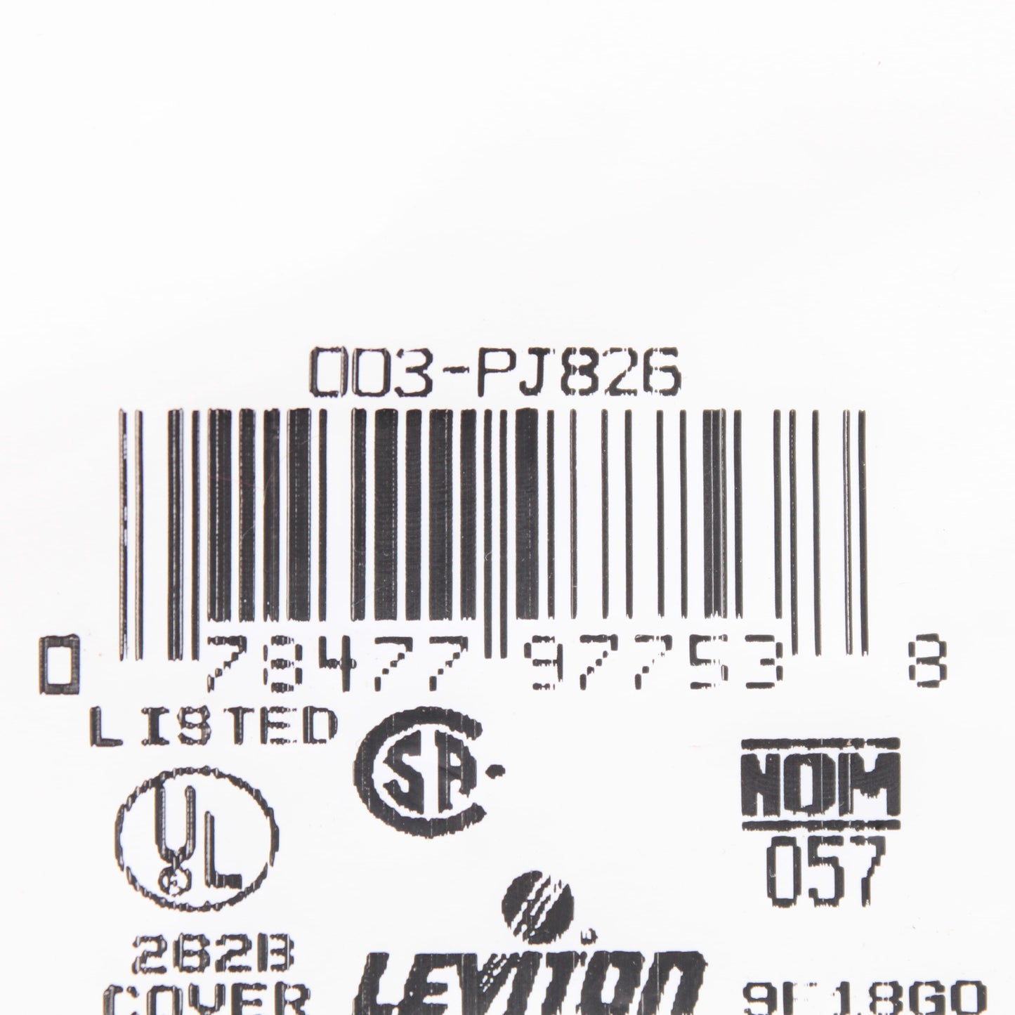 Leviton PJ826-BK Black 2-Gang Duplex Decora Unbreakable Midway Wallplate Cover