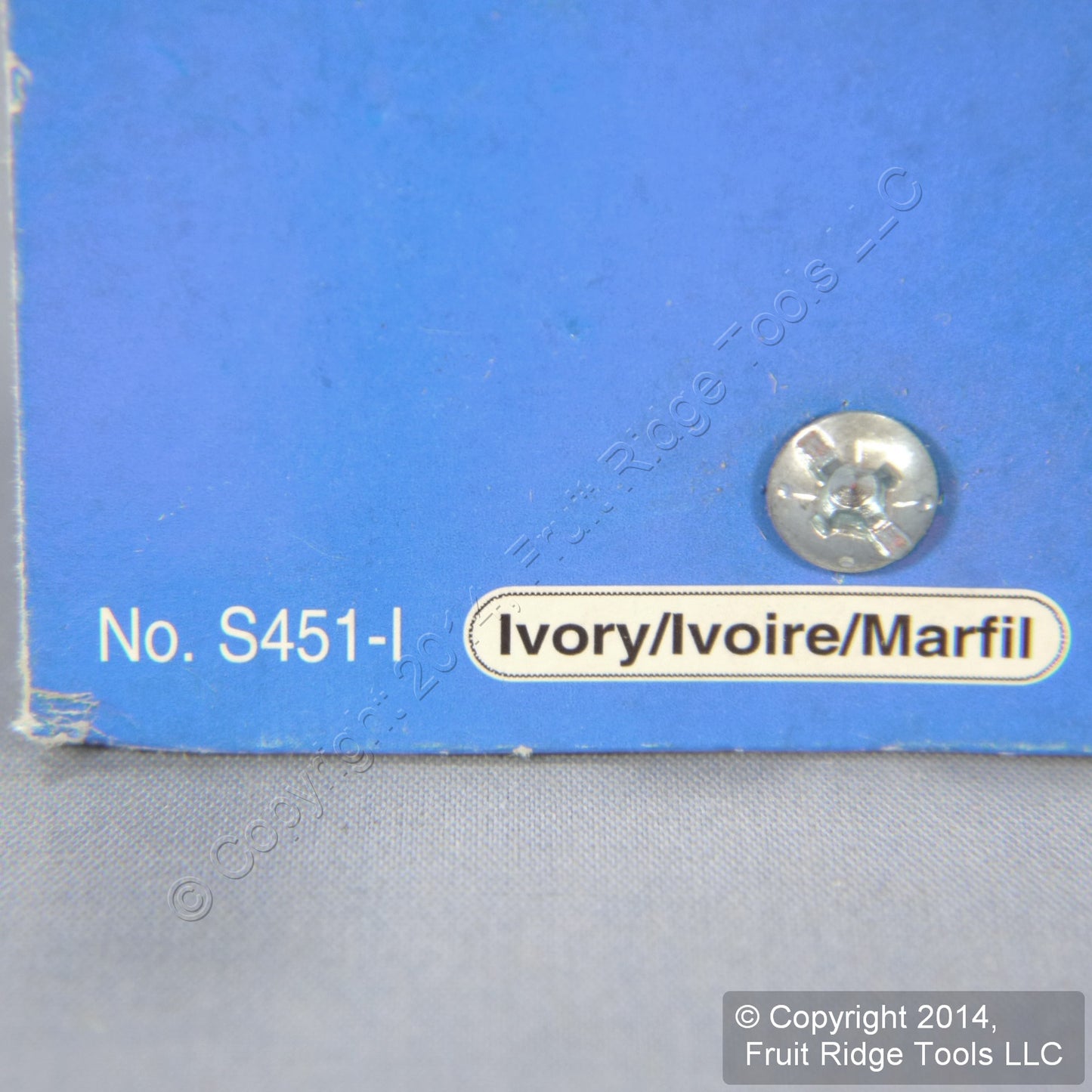 Leviton Ivory Heavy Duty Toggle Wall Light Switch 15A S451-I Carded