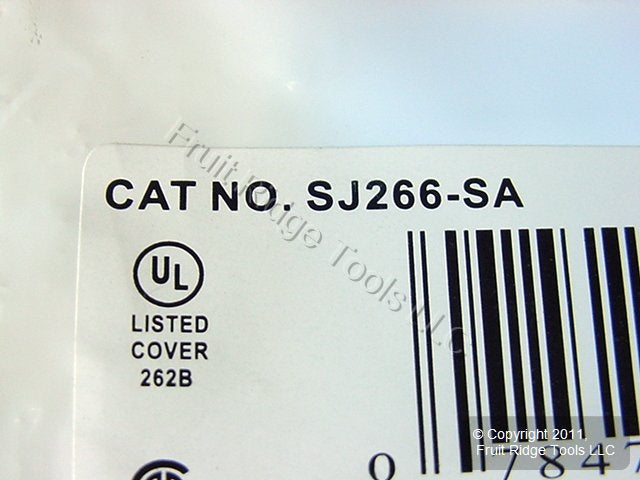 Leviton SJ266-SA Almond 6-Gang Decora GFCI GFI Midway Screwless Cover Plate