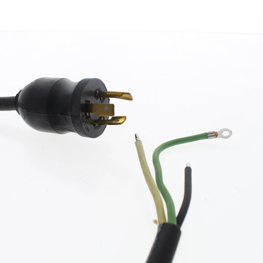 Leviton- Black 2Ft 12/3 SJOOW Wire with LOCKING NEMA L5-20P Plug On End