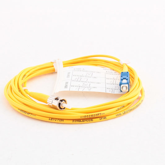 3M Leviton Fiber Optic Singlemode Simplex Patch Cable Cord ST SC SPC SPSCT-S03