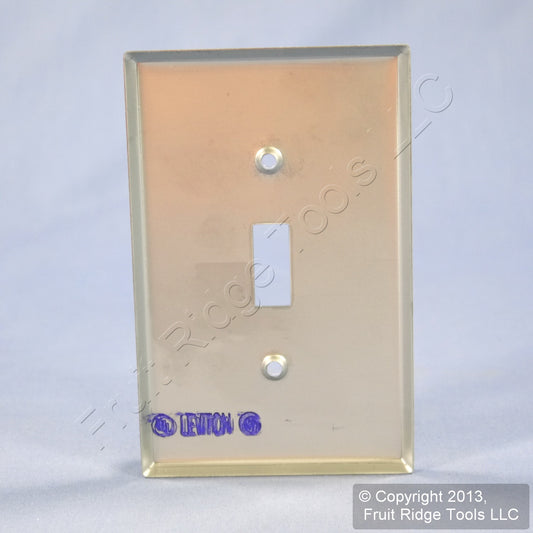 Leviton Non-Mag Midway Stainless Steel 1G Toggle Switch Wallplate Cover SSJ1-40