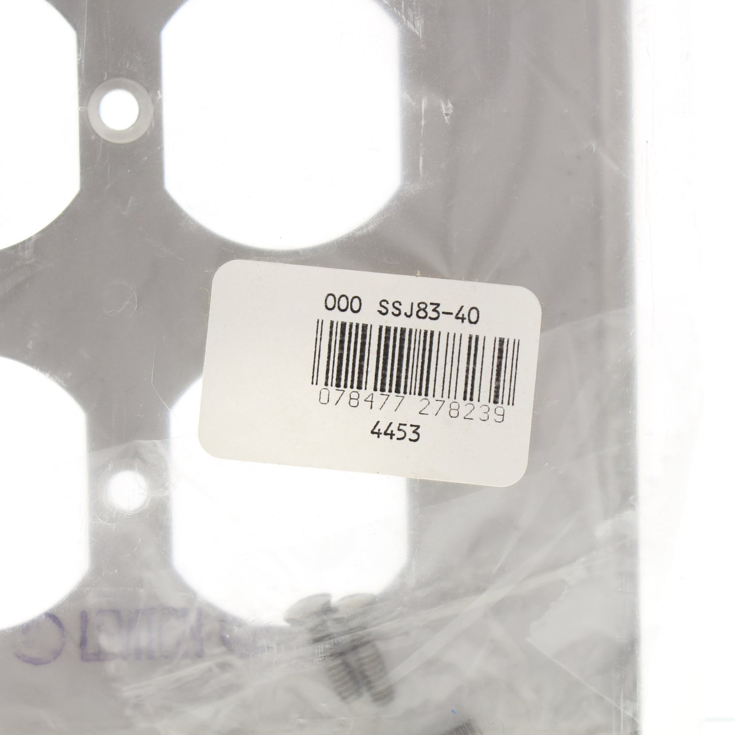 Leviton SSJ83-40 Stainless Steel 3-Gang Midway Receptacle Wallplate Non-Magnetic