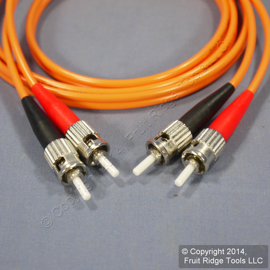 1M Leviton Fiber Optic Multi-Mode Duplex Patch Cable Cord SC 62.5/125 STD62-01M