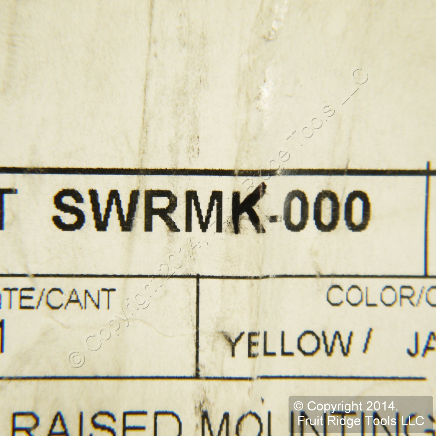 Leviton SWRMK 4" x 12" Duct Raised Mounting Bracket Kit