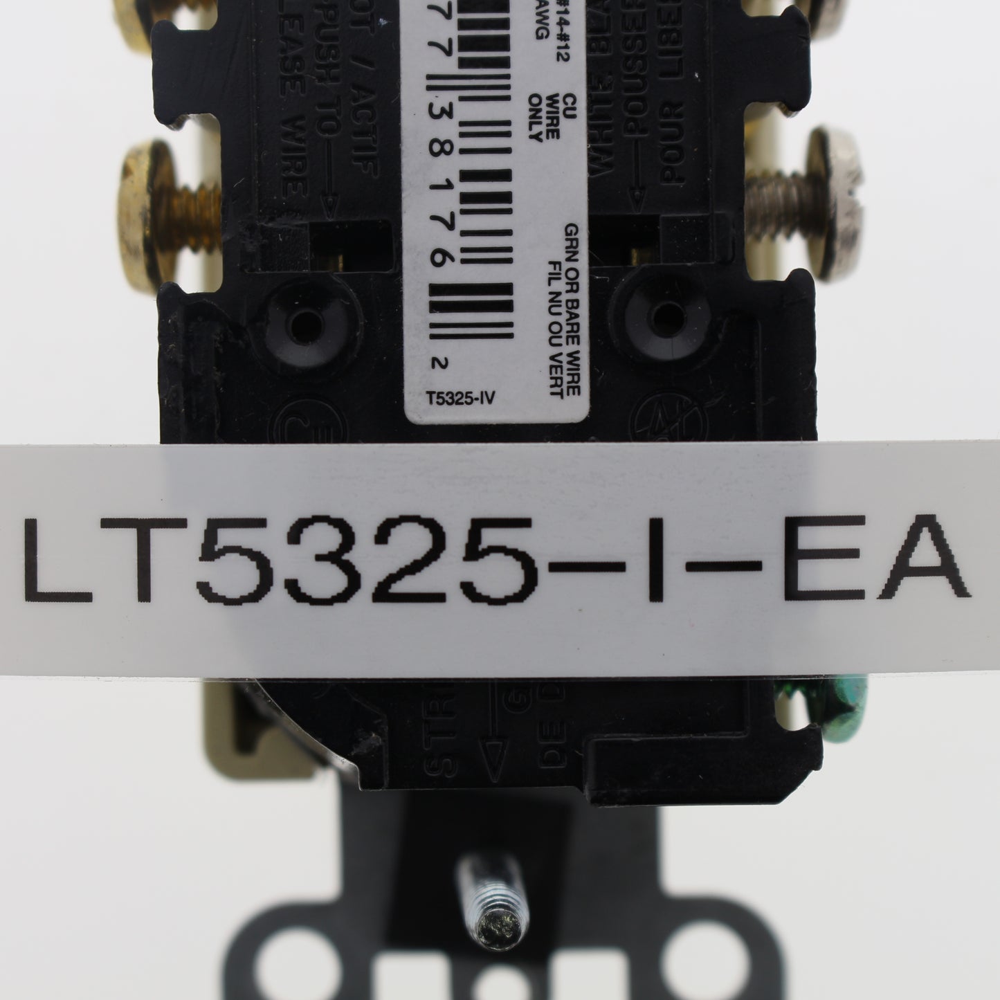 Leviton T5325-I Ivory Scratched Damaged Tamper Resistant Decora Outlet 5-15R 15A