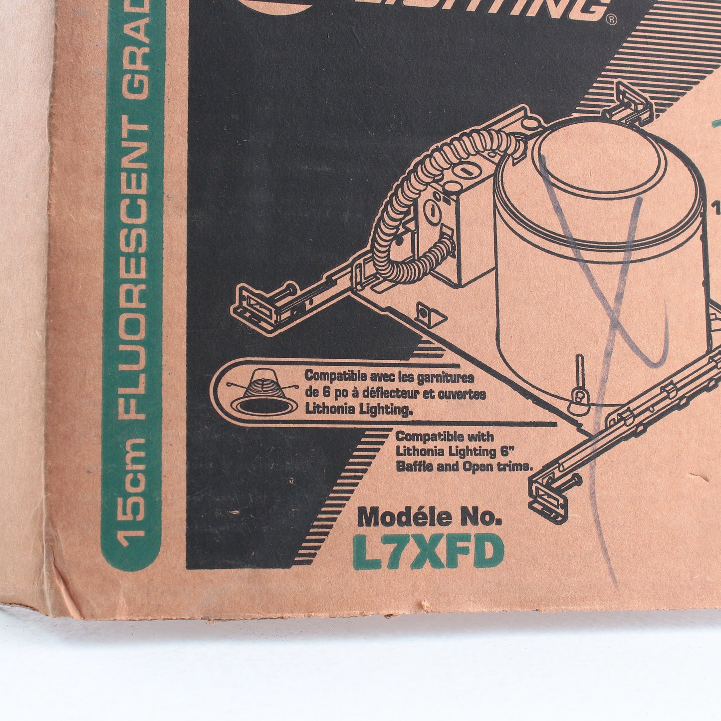 4 Lithonia 6" Recessed Construction Dimmable Can Light Housing Fixture L7XFD