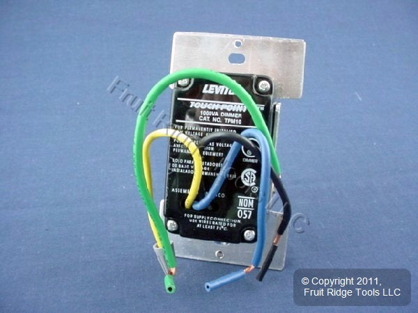 Leviton TPM10-1LG Gray Touch Dimmer Switch 1000W Magnetic Low Voltage 1000W