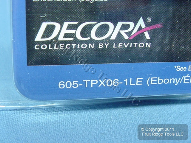 Leviton TPX06-1LE Black Mark 10 Fluorescent Touch Light Dimmer Switch