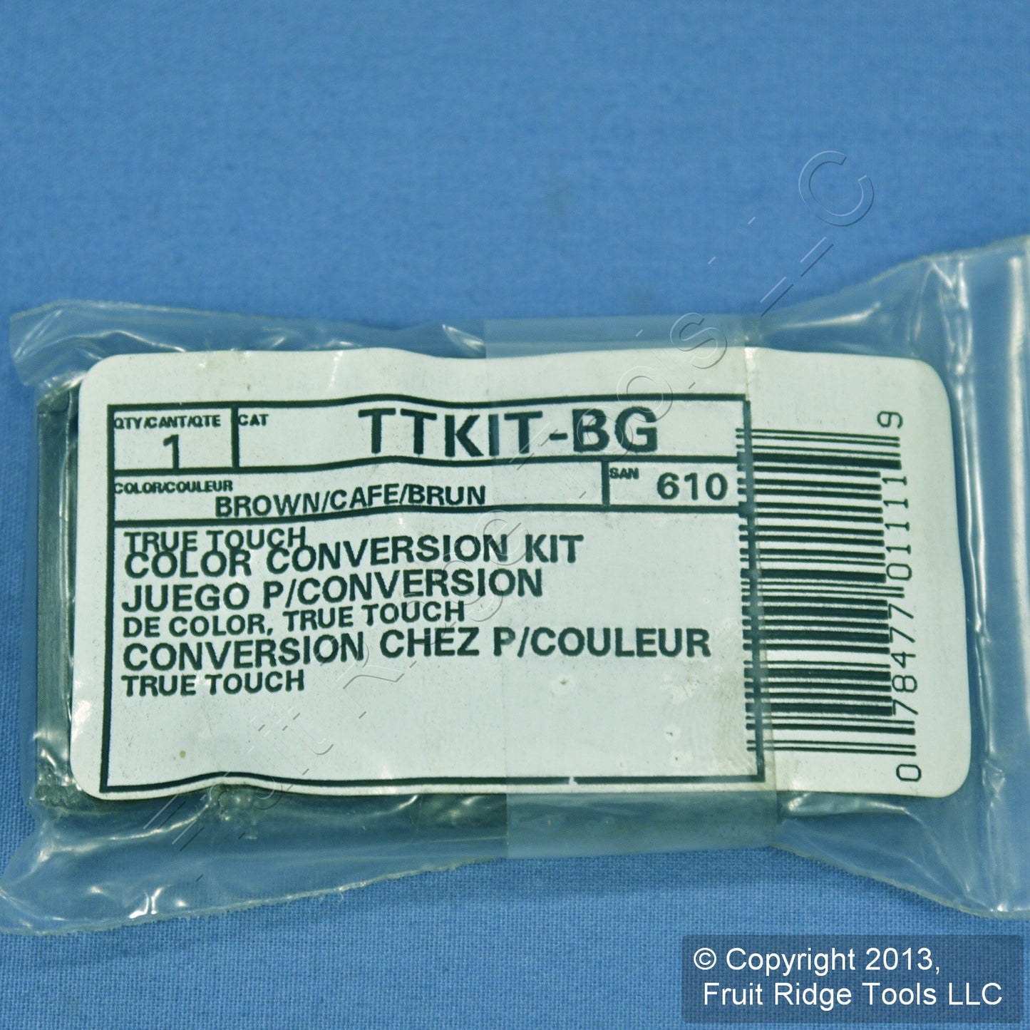 Leviton TTKIT-BG Brown Conversion Change Kit for True Touch Dimmers w/ Gold Pad