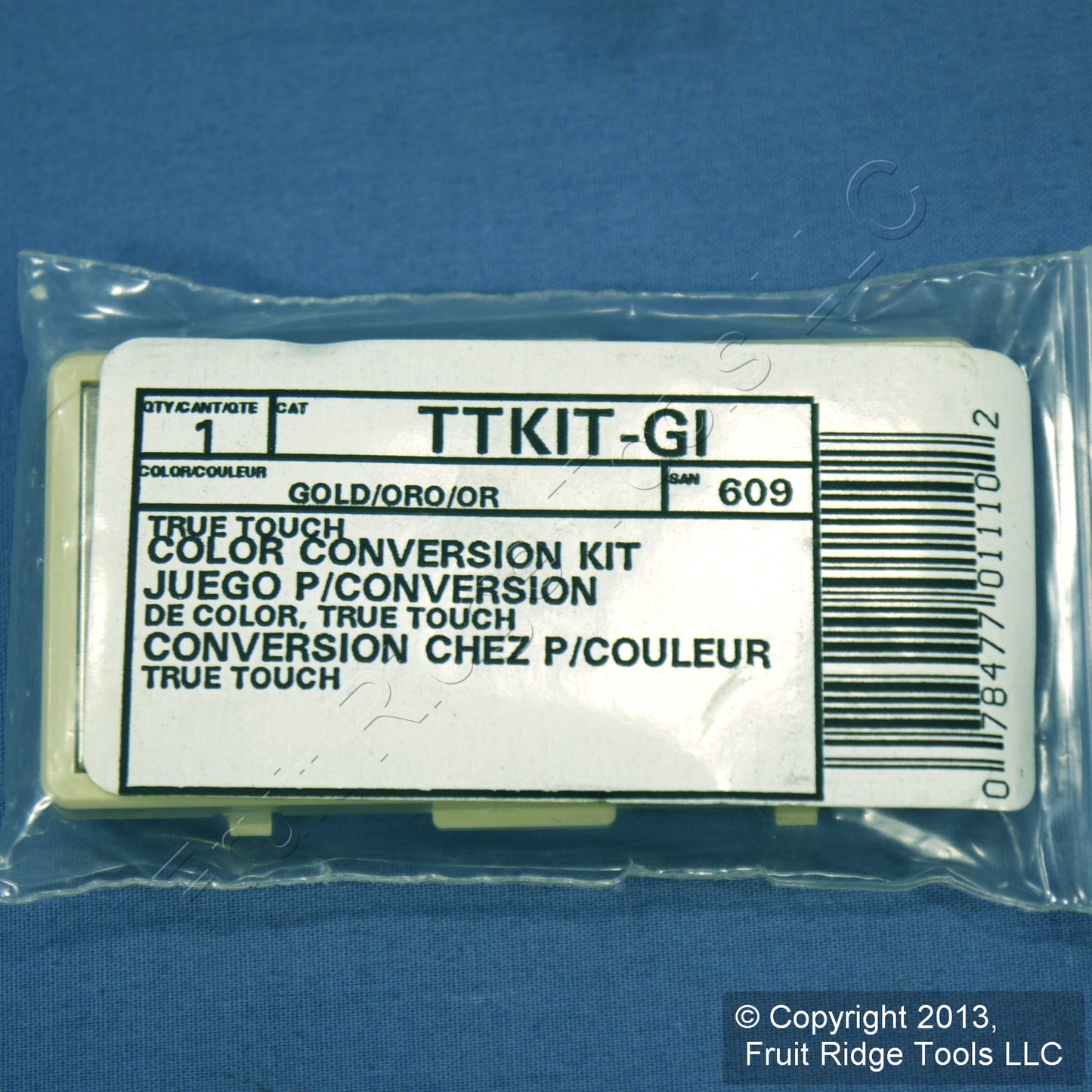 Leviton Ivory Conversion Change Kit for True Touch Dimmers w/ Gold Pad TTKIT-GI
