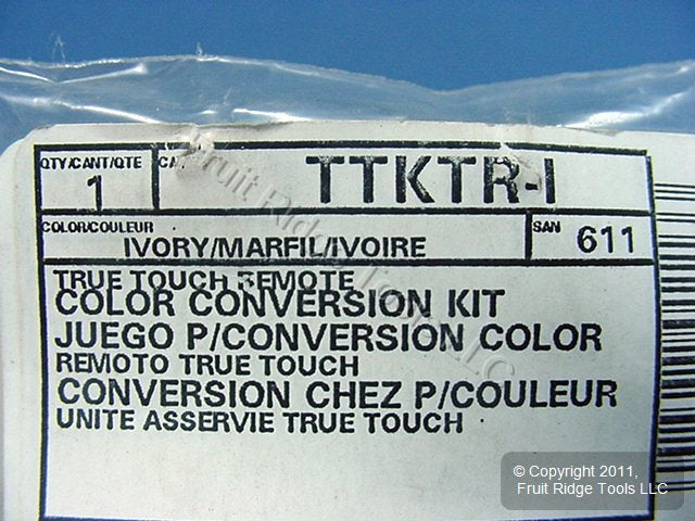 Ivory Color Conversion Change Kit for True Touch Multi-Remote Dimmer TTKTR-I