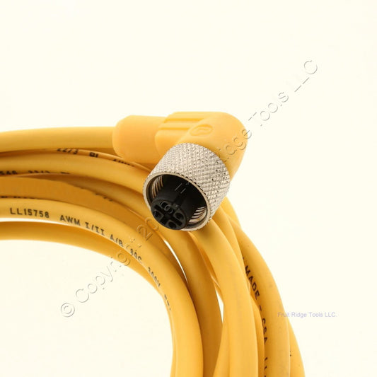 Lumberg Automation 2099-5M Yellow Sensor Cordset 300V 22/3 5 Meters