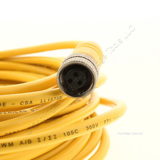 Lumberg Automation Sensor Cordset 300V AWM A/B #4199 20 Feet VW-1 22/3