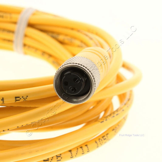 Lumberg Automation Sensor Yellow 3-Pin Cordset 300V 22/3 #698 20-Feet FT1
