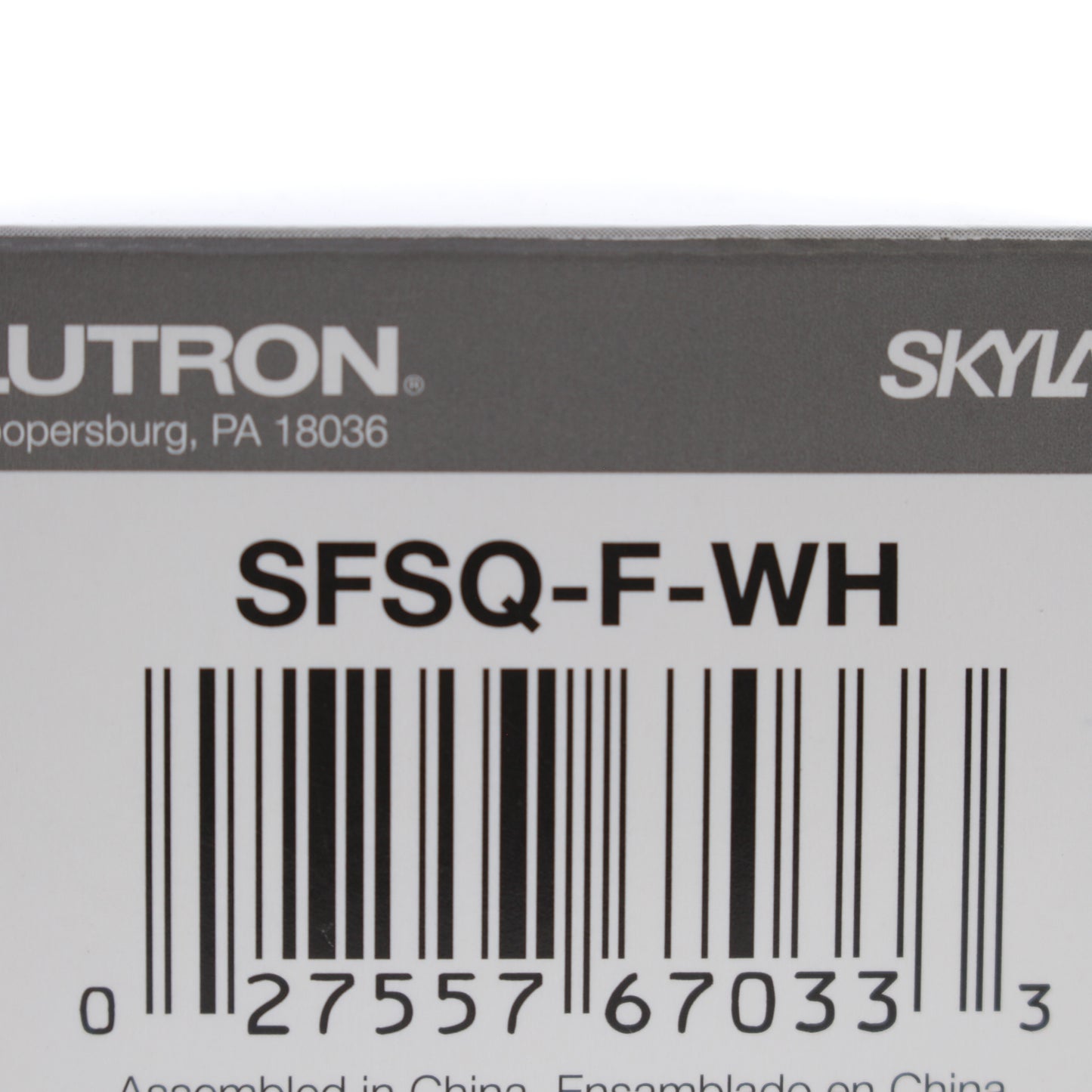 Lutron SFSQ-F-WH 1.5 A Single-Pole Fan Control White Quiet 3-Speed