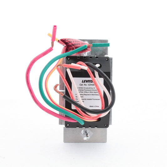 Leviton VZH08-1LZ Almond Vizia White Ivory Lt. Eco Fluorescent Dimmer Switch 8A
